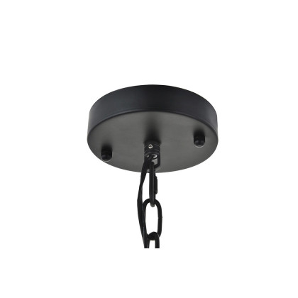 Elegant Nocturne 1 Light Pendant - Black, L 23.6" (LD4076D24BK)