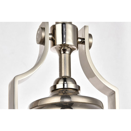 Elegant Eamon 1-Light Pendant - Polished Nickel (LD5001D13PN)