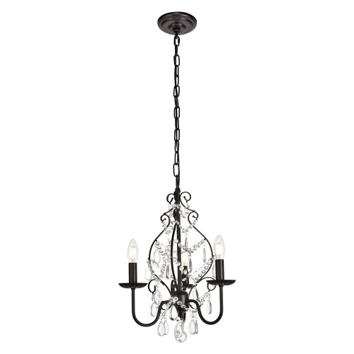 Elegant Blaise 3-Light Pendant - Oil Rubbed Bronze, L 15" (LD5003D15ORB)