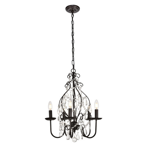 Elegant Blaise 3-Light Pendant - Oil Rubbed Bronze, L 17" (LD5003D17ORB)