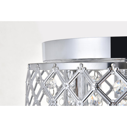 Elegant Tully 4-Light Flush Mount - Chrome, L 10" (LD5010F10C)