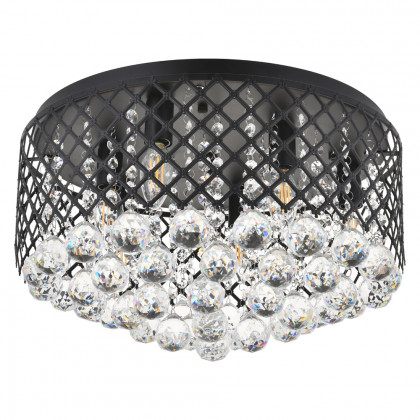 Elegant Tully 4-Light Flush Mount - Matte Black, L 18" (LD5010F18MB)