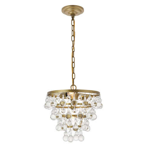 Elegant Kora 5-Light Pendant - Brass, L 13" (LD5016D13BR)