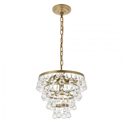 Elegant Kora 5-Light Pendant - Brass, L 13" (LD5016D13BR)