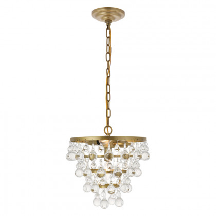 Elegant Kora 5-Light Pendant - Brass, L 13" (LD5016D13BR)