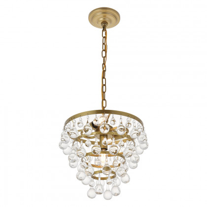 Elegant Kora 5-Light Pendant - Brass, L 13" (LD5016D13BR)