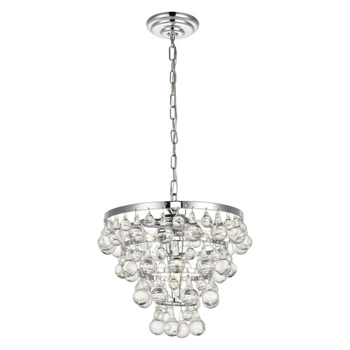Elegant Kora 5-Light Pendant - Chrome, L 13" (LD5016D13C)