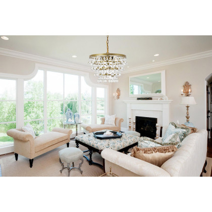 Elegant Kora 5-Light Pendant - Brass, L 17" (LD5016D17BR)