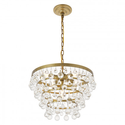 Elegant Kora 5-Light Pendant - Brass, L 17" (LD5016D17BR)