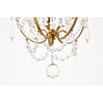 Elegant Kirin 1-Light Pendant - Brass (LD5017D11BR)
