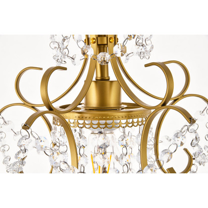 Elegant Kirin 1-Light Pendant - Brass (LD5017D11BR)