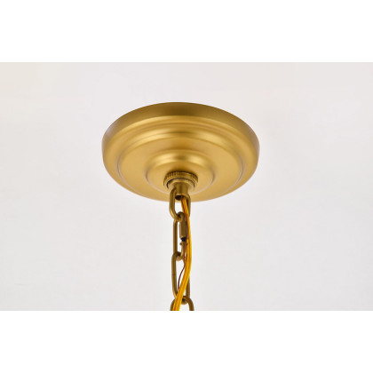 Elegant Kirin 1-Light Pendant - Brass (LD5017D11BR)
