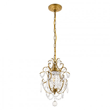Elegant Kirin 1-Light Pendant - Brass (LD5017D11BR)