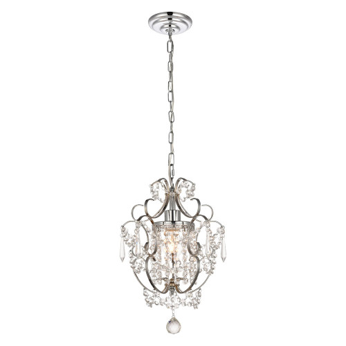 Elegant Kirin 1-Light Pendant - Chrome (LD5017D11C)