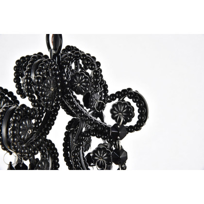 Elegant Kato 4-Light Pendant - Black (LD5018D12BK)