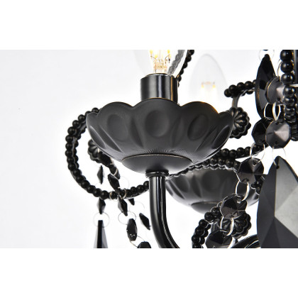 Elegant Kato 4-Light Pendant - Black (LD5018D12BK)