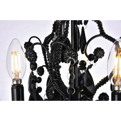 Elegant Karter 3-Light Pendant - Black (LD5019D9BK)