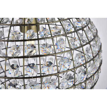 Elegant Pendant Light - Antique Bronze, L 12" (LD5025)