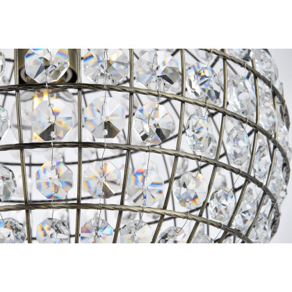 Elegant Pendant Light - Antique Bronze, L 12" (LD5025)