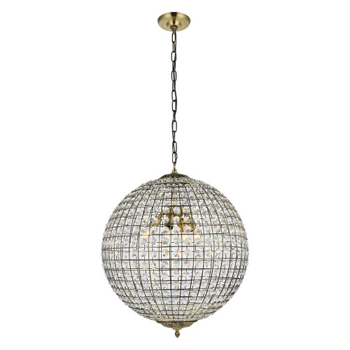Elegant Pendant Light - Antique Bronze, L 20" (LD5027)
