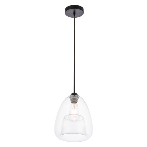 Elegant Pendant Light - Black, L 8" (LD5031D8BK)