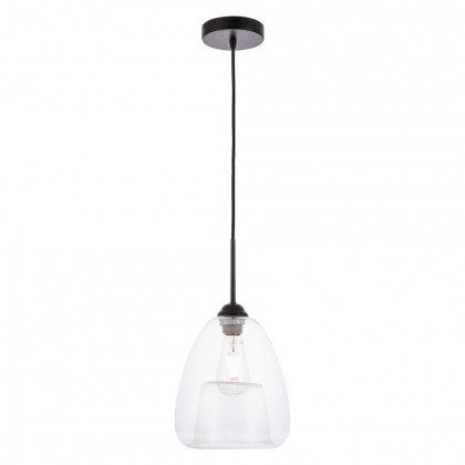 Elegant Pendant Light - Black, L 8" (LD5031D8BK)