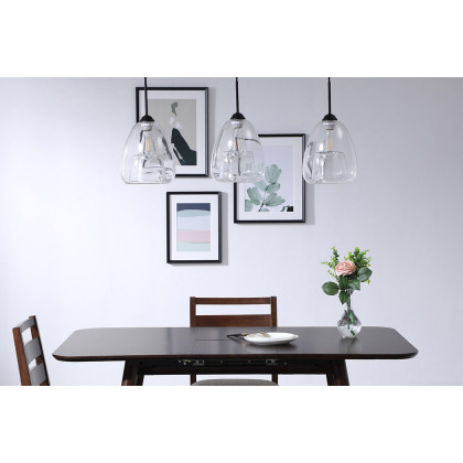 Elegant Pendant Light - Black, L 36" (LD5032D36BK)