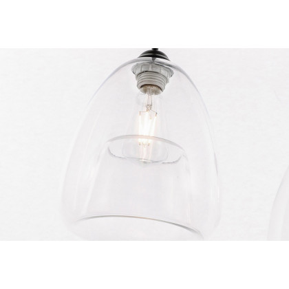 Elegant Pendant Light - Black, L 36" (LD5032D36BK)