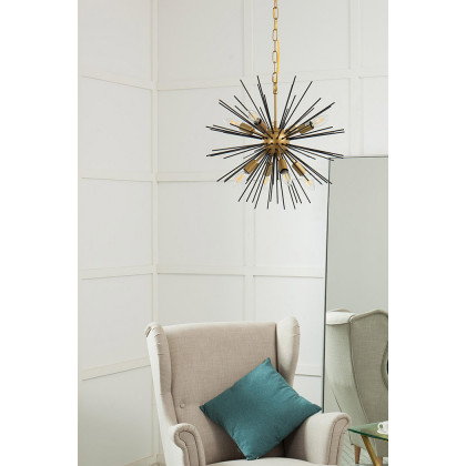 Elegant Pendant Light - Black, L 20" (LD5035D20BK)