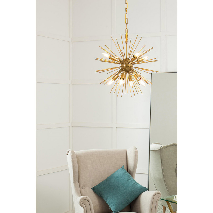 Elegant Pendant Light - Brass, L 20" (LD5036D20BR)