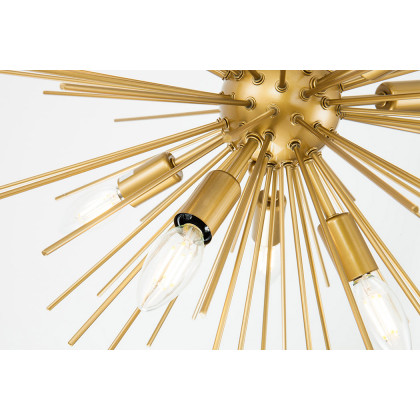 Elegant Pendant Light - Brass, L 20" (LD5036D20BR)