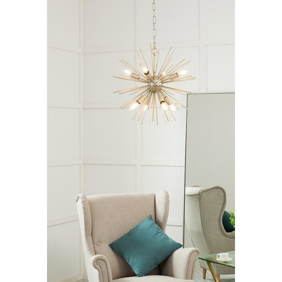 Elegant Pendant Light - Champagne, L 20" (LD5037D20CG)