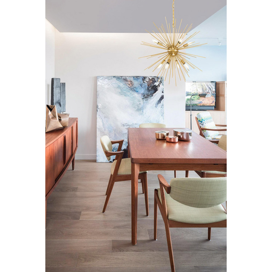 Elegant Pendant Light - Brass, L 30" (LD5039D30BR)