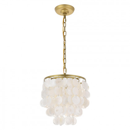 Elegant Selene 1 Light Pendant - Brass, L 10" (LD5050D10BR)