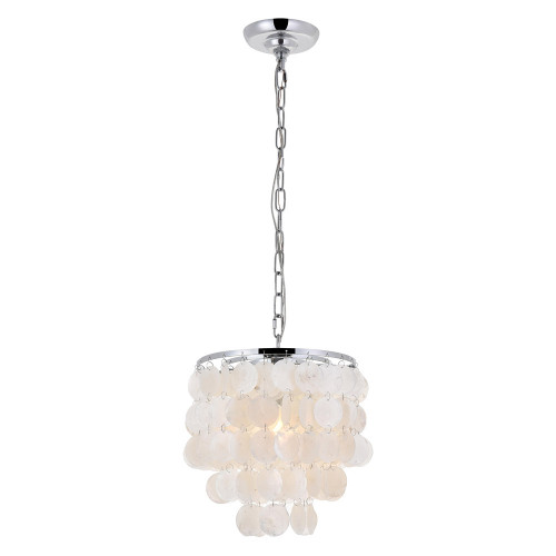 Elegant Selene 1 Light Pendant - Chrome, L 10" (LD5050D10C)