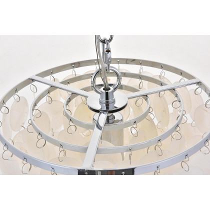 Elegant Selene 1 Light Pendant - Chrome, L 10" (LD5050D10C)