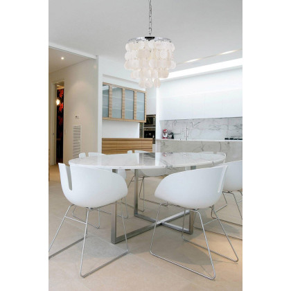 Elegant Selene 1 Light Pendant - Chrome, L 10" (LD5050D10C)