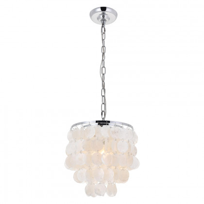 Elegant Selene 1 Light Pendant - Chrome, L 10" (LD5050D10C)