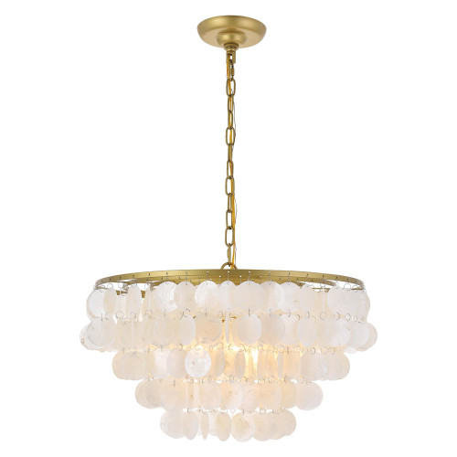 Elegant Selene 1 Light Pendant - Brass, L 20" (LD5050D20BR)