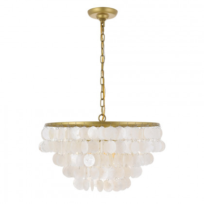 Elegant Selene 1 Light Pendant - Brass, L 20" (LD5050D20BR)