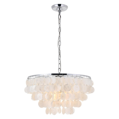 Elegant Selene 1 Light Pendant - Chrome, L 20" (LD5050D20C)