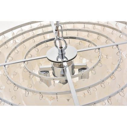 Elegant Selene 1 Light Pendant - Chrome, L 20" (LD5050D20C)