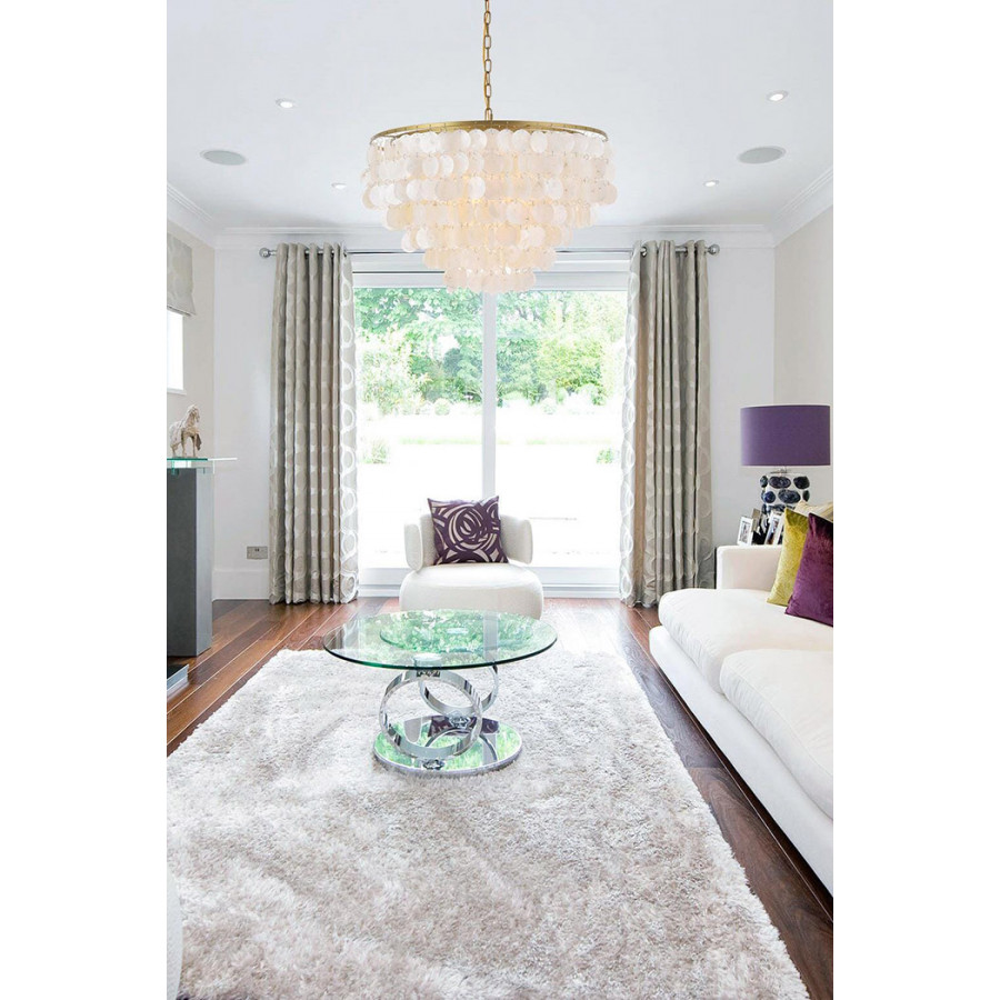 Elegant Selene 1 Light Pendant - Brass, L 24" (LD5050D24BR)