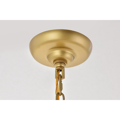 Elegant Selene 1 Light Pendant - Brass, L 24" (LD5050D24BR)