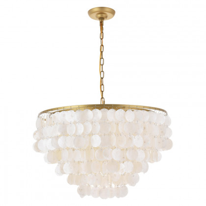 Elegant Selene 1 Light Pendant - Brass, L 24" (LD5050D24BR)