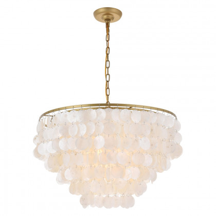Elegant Selene 1 Light Pendant - Brass, L 24" (LD5050D24BR)