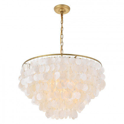 Elegant Selene 1 Light Pendant - Brass, L 24" (LD5050D24BR)
