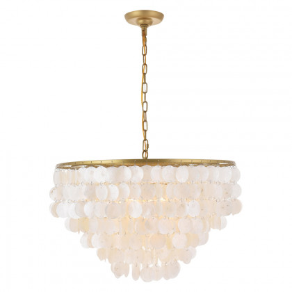 Elegant Selene 1 Light Pendant - Brass, L 24" (LD5050D24BR)