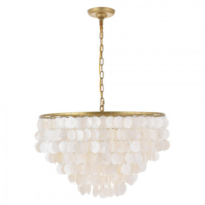 Elegant Selene 1 Light Pendant - Brass, L 24" (LD5050D24BR)