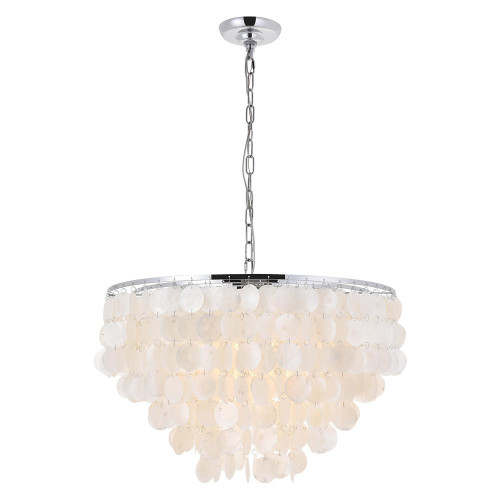 Elegant Selene 1 Light Pendant - Chrome, L 24" (LD5050D24C)